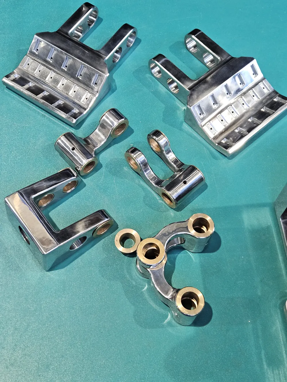 Machined aluminum components