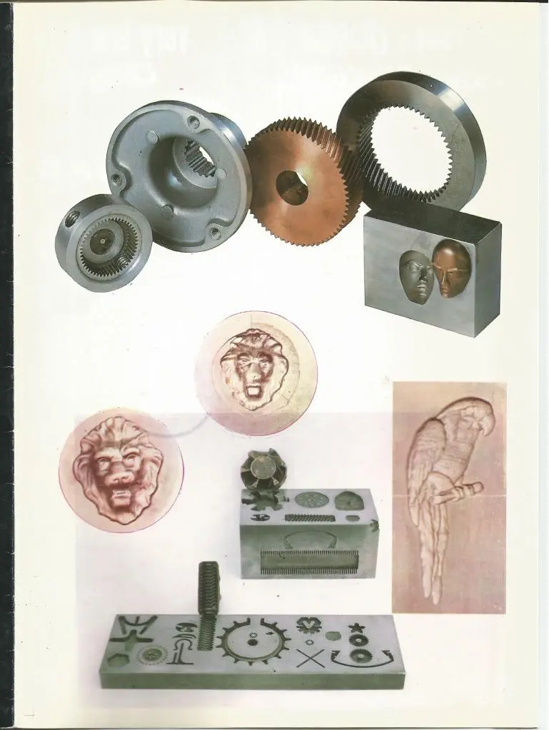 Parts and molds made by spark erosion